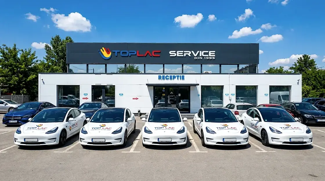 Mașină la schimb oferită de Top Lac Service pe durata reparației